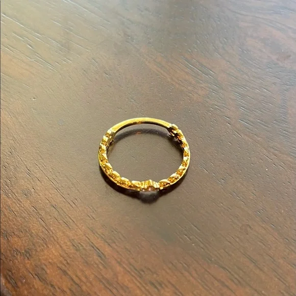 14k Gold plated CZ Ring -  Size 7 - Picture 14 of 16